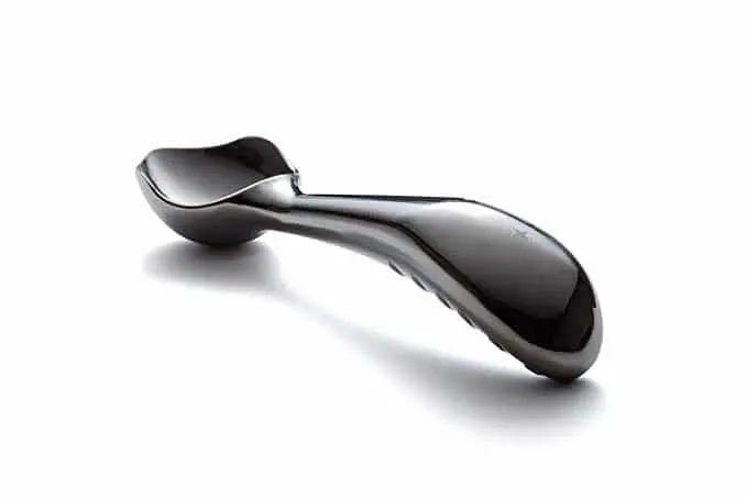 Stainless Steel Ice Cream Scoop by Midnight Scoop - Ergonomic Ice Cream Scooper for Hard Ice Cream - Dishwasher Safe Ice Cream Spade