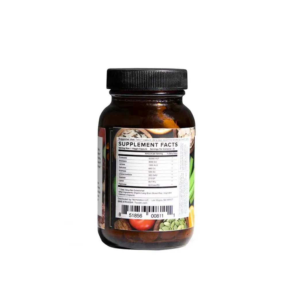 Truvani easy enzymes nutrition facts