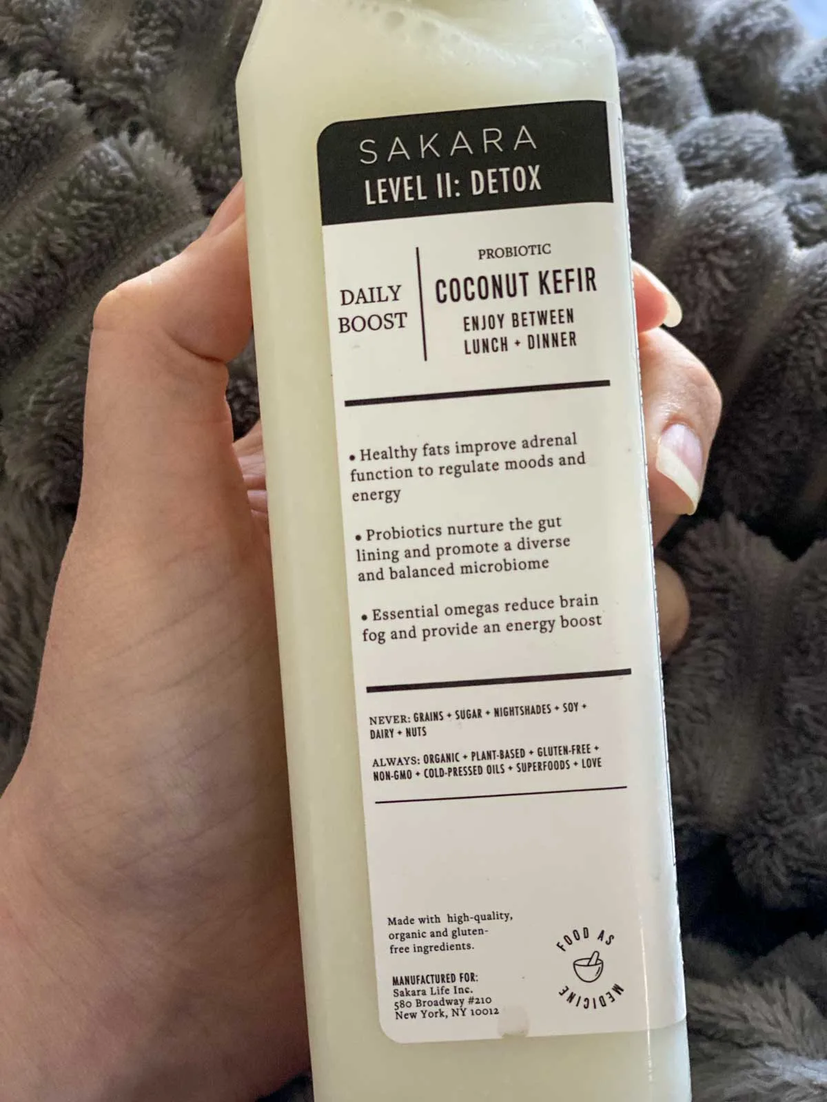 probiotic coconut kefir sakara level ii snack