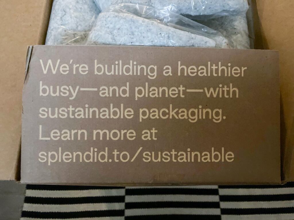 Splendid spoon sustainable packaging
