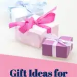 gift ideas for the foodie mom text with photo of presents in the background