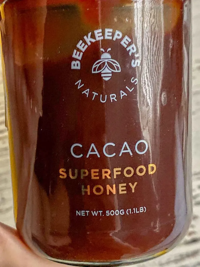 beekeepers naturals cacao superfood honey jar