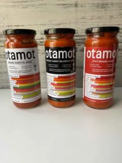 3 jars of Otomat Sauces - Essential, Spicy and Carrot Bolognese