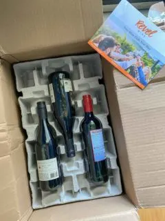 opening revel wine club box red wine packaging