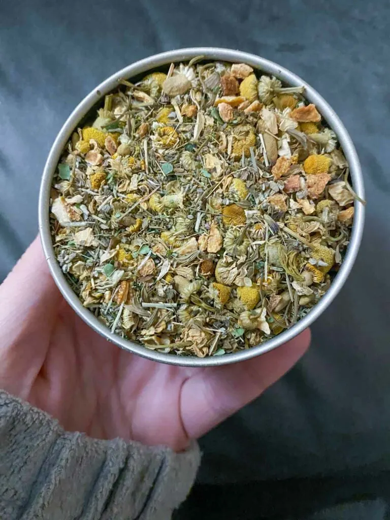 what the relax microtea looks like in the canister.