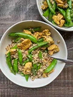 gingery tofu veggie skillet from hungry root