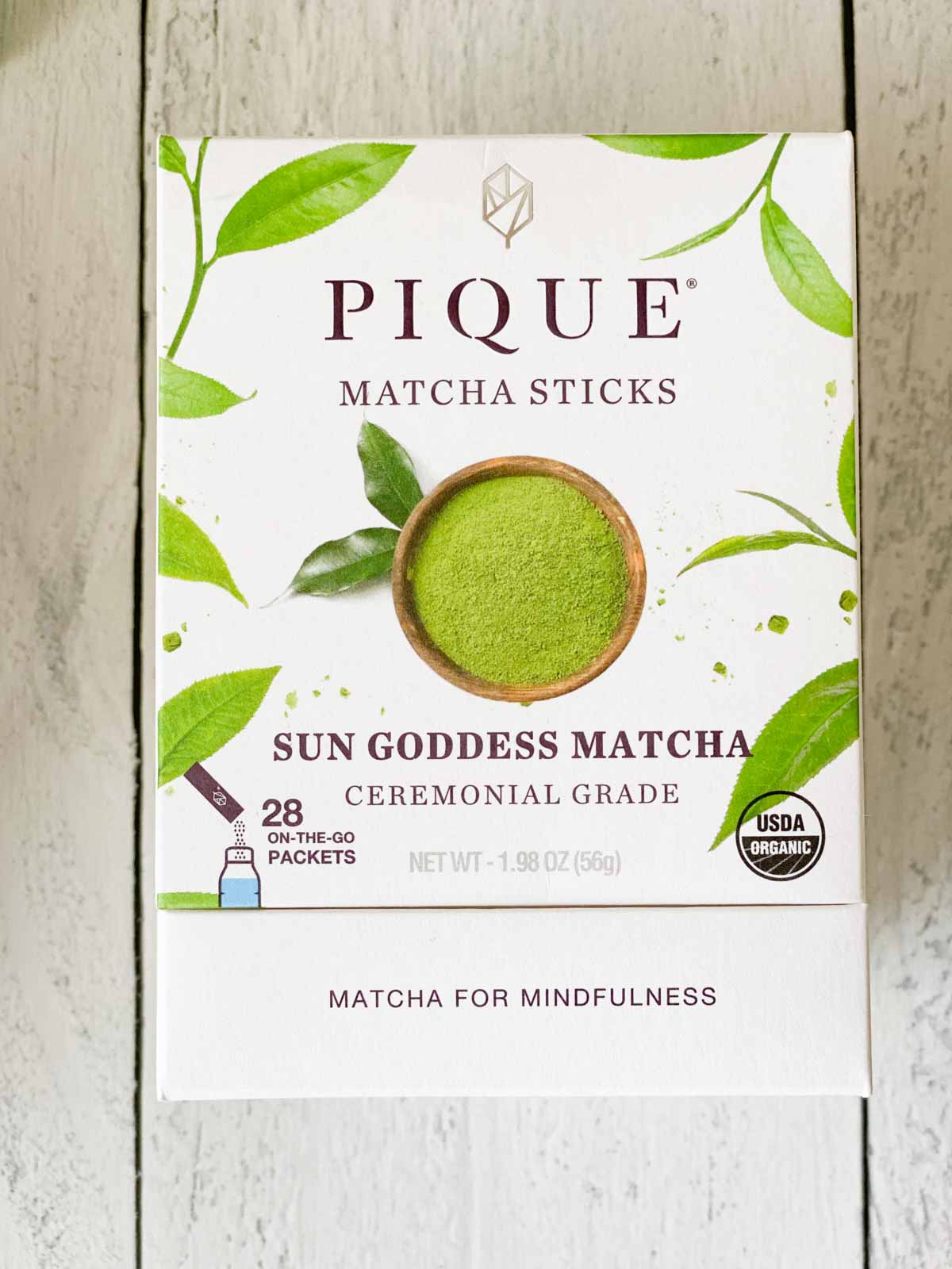 pique matcha sticks sun goddess matcha box