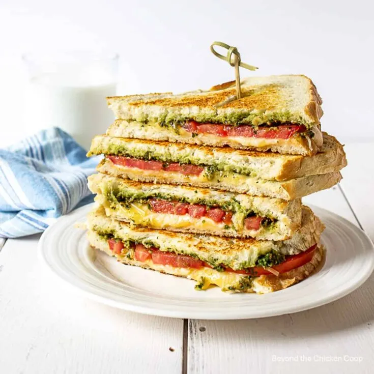 Image for Pesto Grilled Cheese Sandwiches