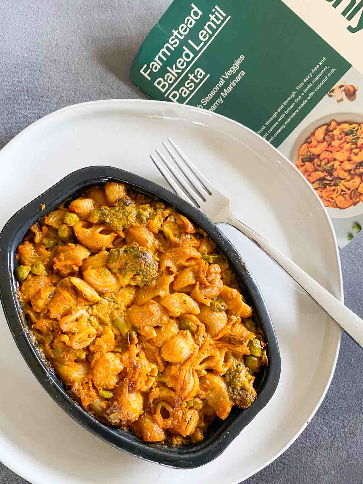 Freshly Farmstead baked lentil pasta