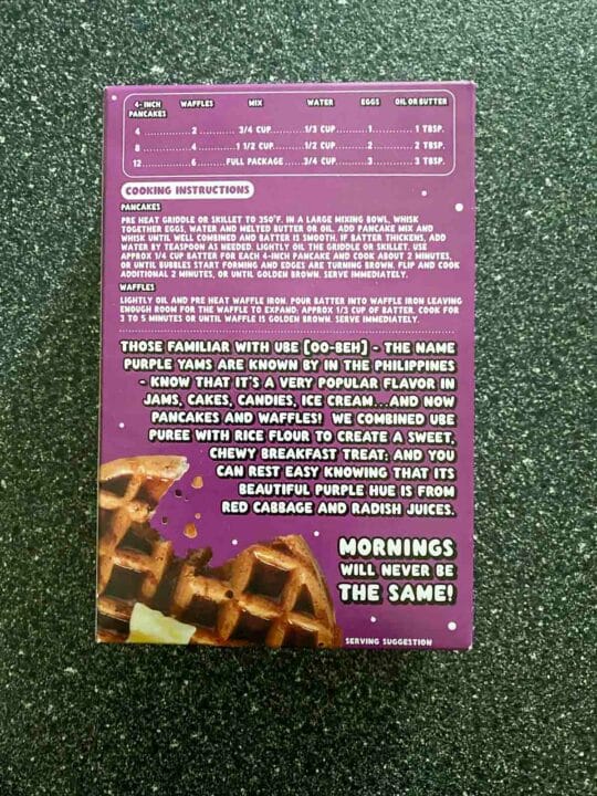 Trader Joe's Ube Mochi Pancake & Waffle Mix Trial and Eater