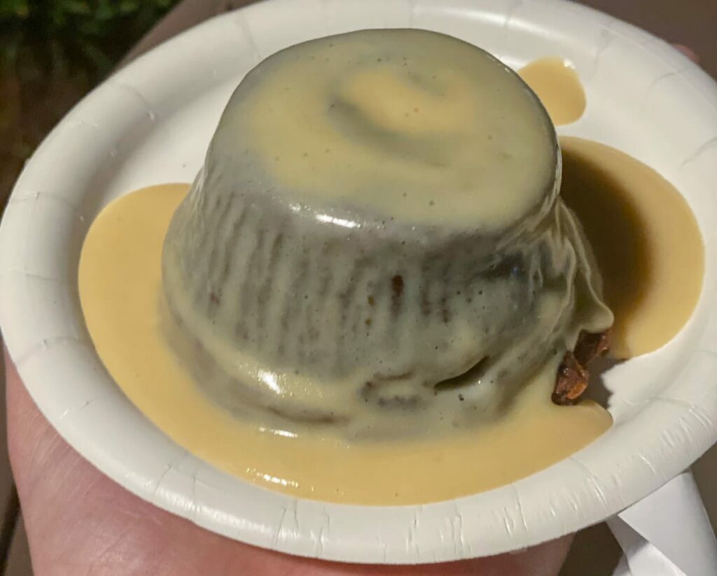 Epcot Ireland Warm Chocolate Pudding Cake with Irish Cream Liqueur Custard