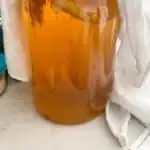 kombucha almost done brewing