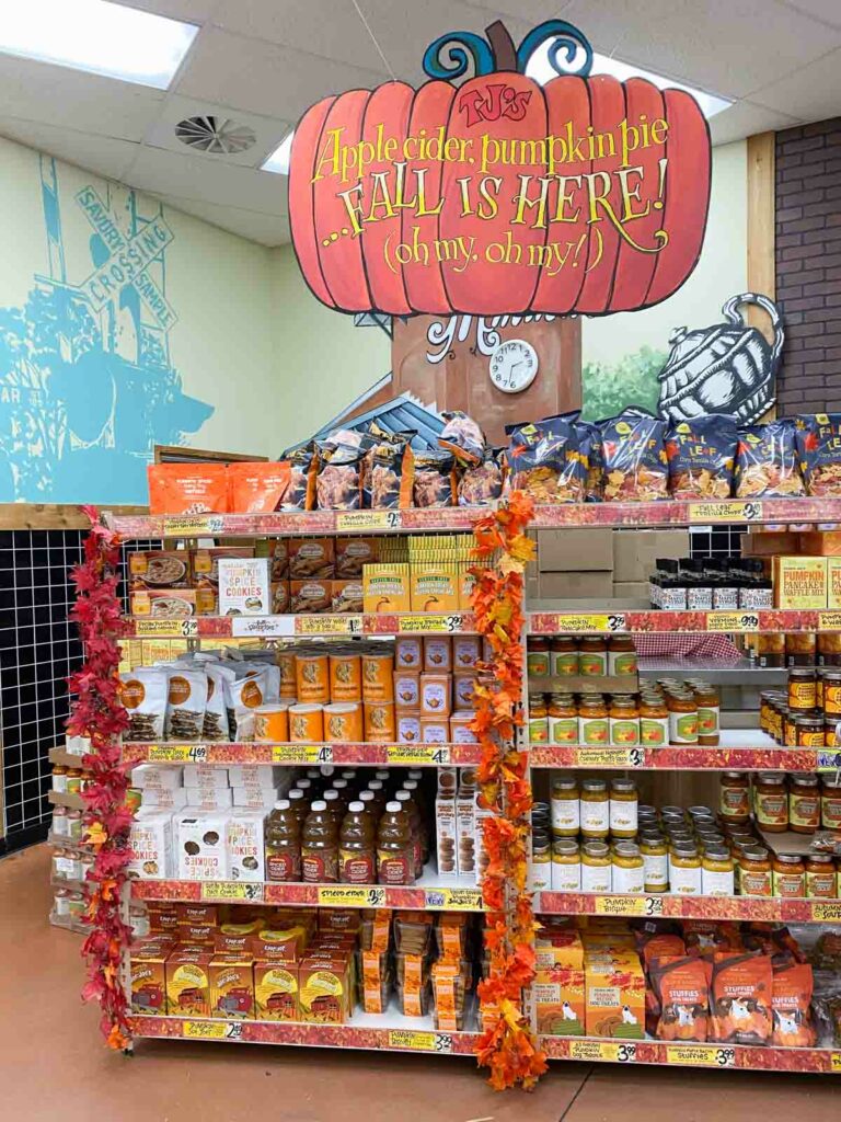 Trader Joe's Fall is Here shelf